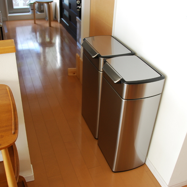 simplehuman 】キッチンに使いやすいゴミ箱【タッチバーカン 40L / 30L