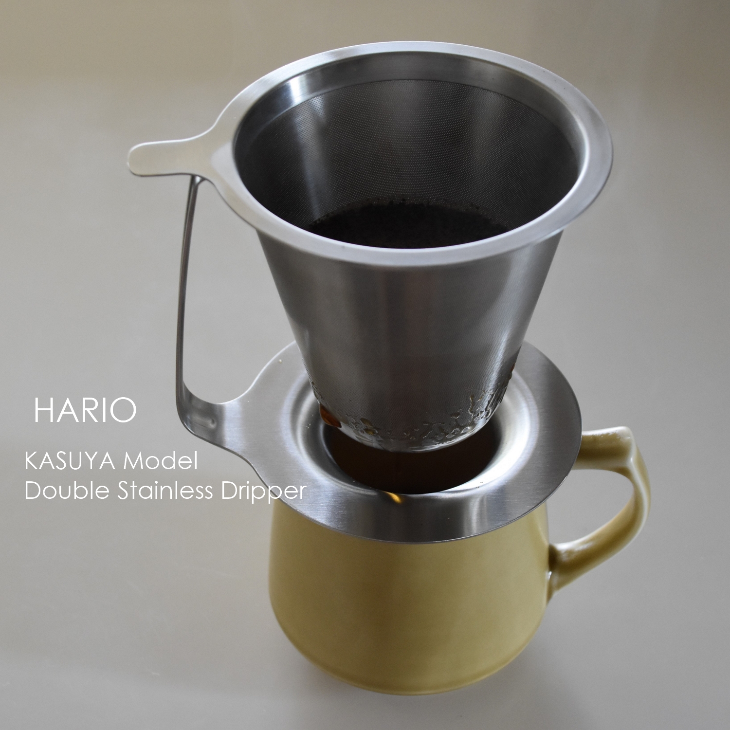 HARIO 】丁寧にコーヒーを淹れるハリオの粕谷モデル【ダブルステンレス