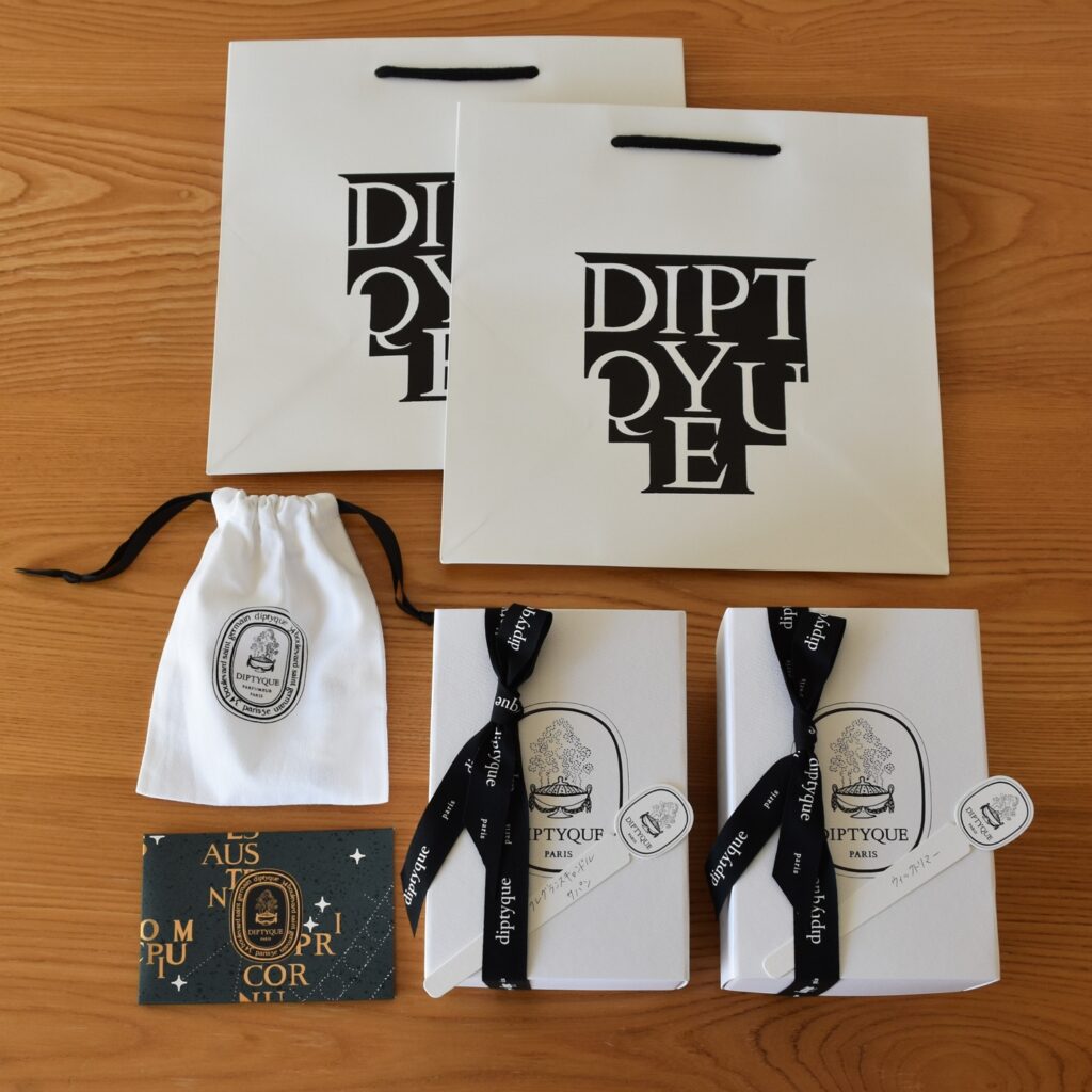 Diptyque 】キャンドルとチャーム【 Holiday Collection 2022 】わが家