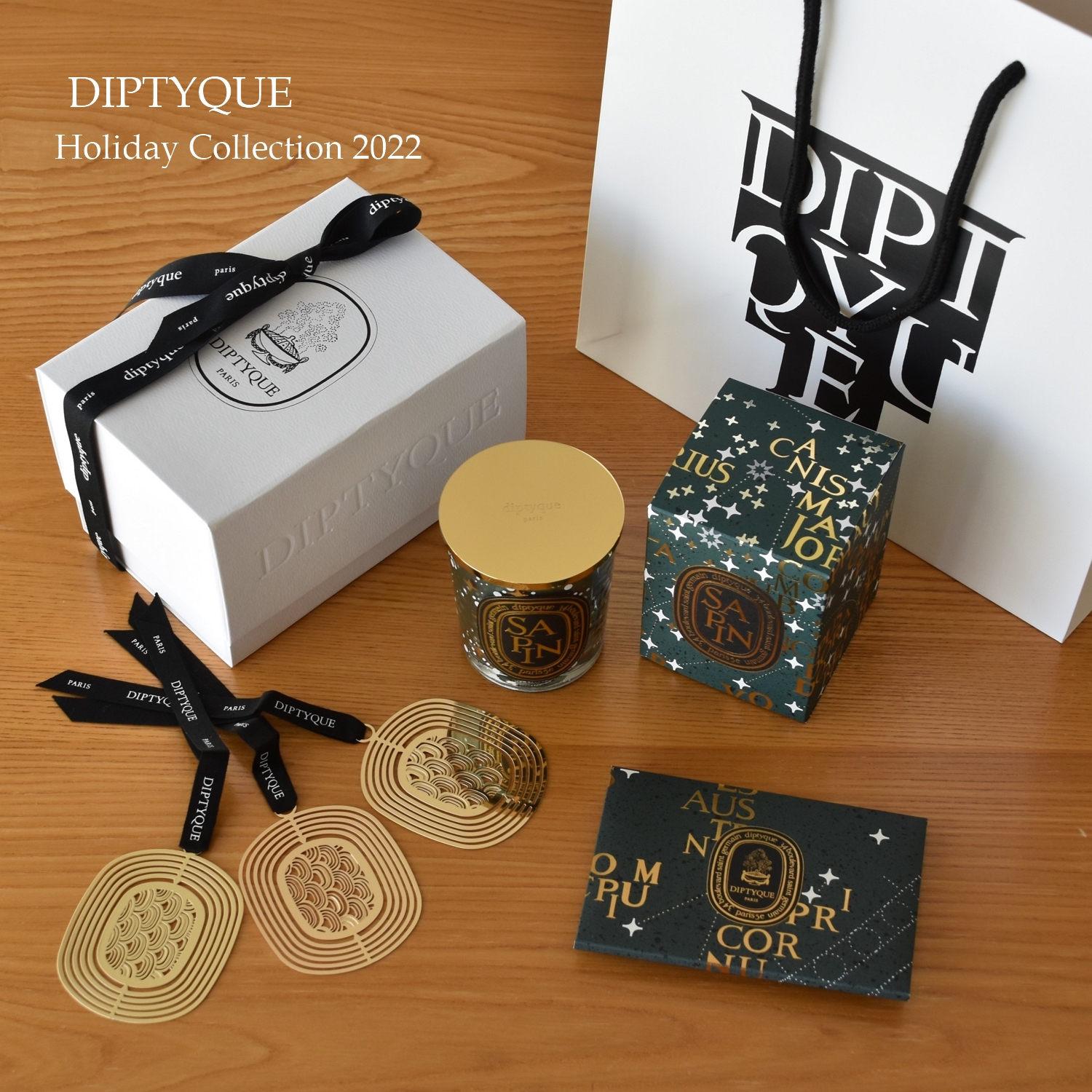 Diptyque 】キャンドルとチャーム【 Holiday Collection 2022