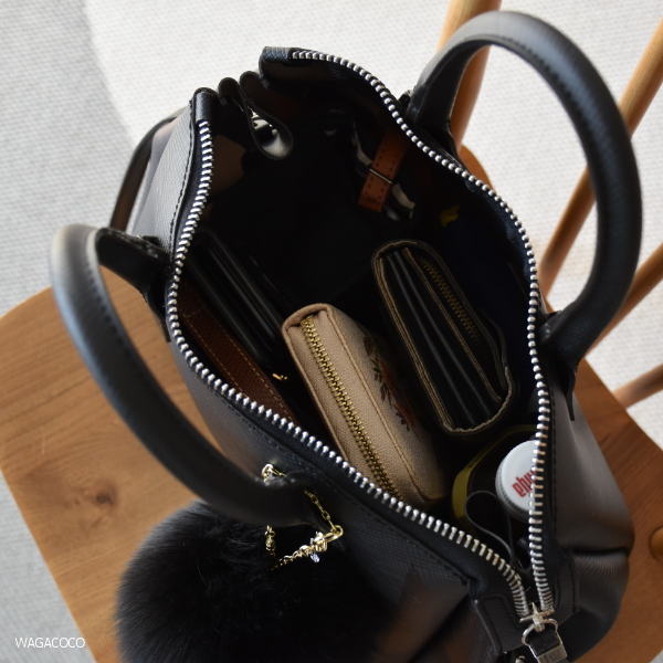 ファッション冬支度◇ジャンニキャリーニのPVC素材のボストンバッグ 